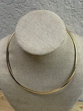 Fashion Jewelry Gold Tone Collar Necklace